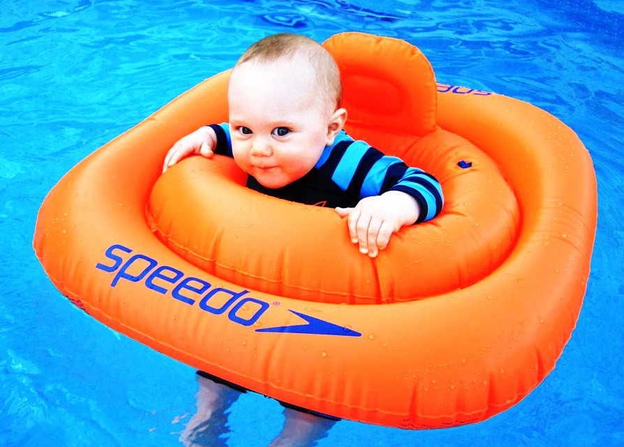 Child in the pool